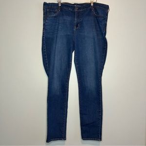 #27 Old Navy Long Original Mid-Rise Long Skinny Blue Jeans